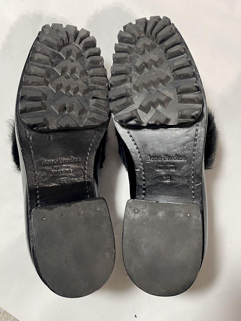 今週の新着アイテム acne studios アクネ ローファ ヒール ファー ボア 靴