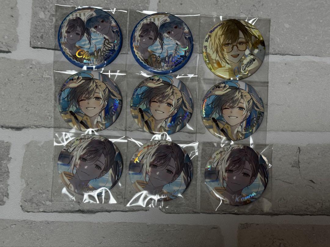 叶　缶バッジ　ChroNoiR Blue Memories 4種セット