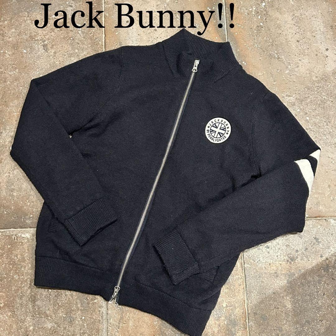 JACK BUNNY ジャックバニー 裏地付 ニット ジップジャケット 1