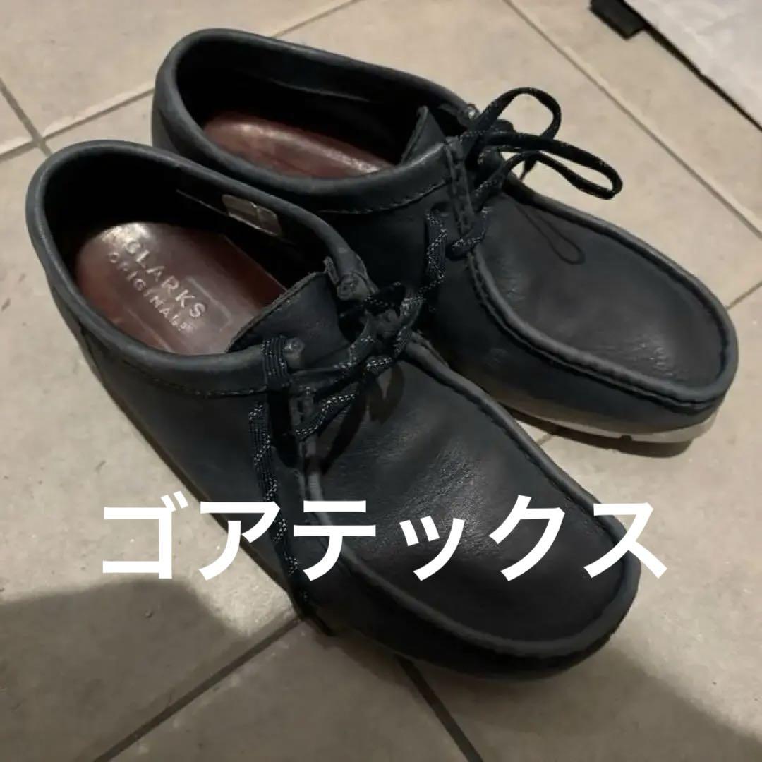 クラークス　ワラビー　ゴアテックス　ネイビー