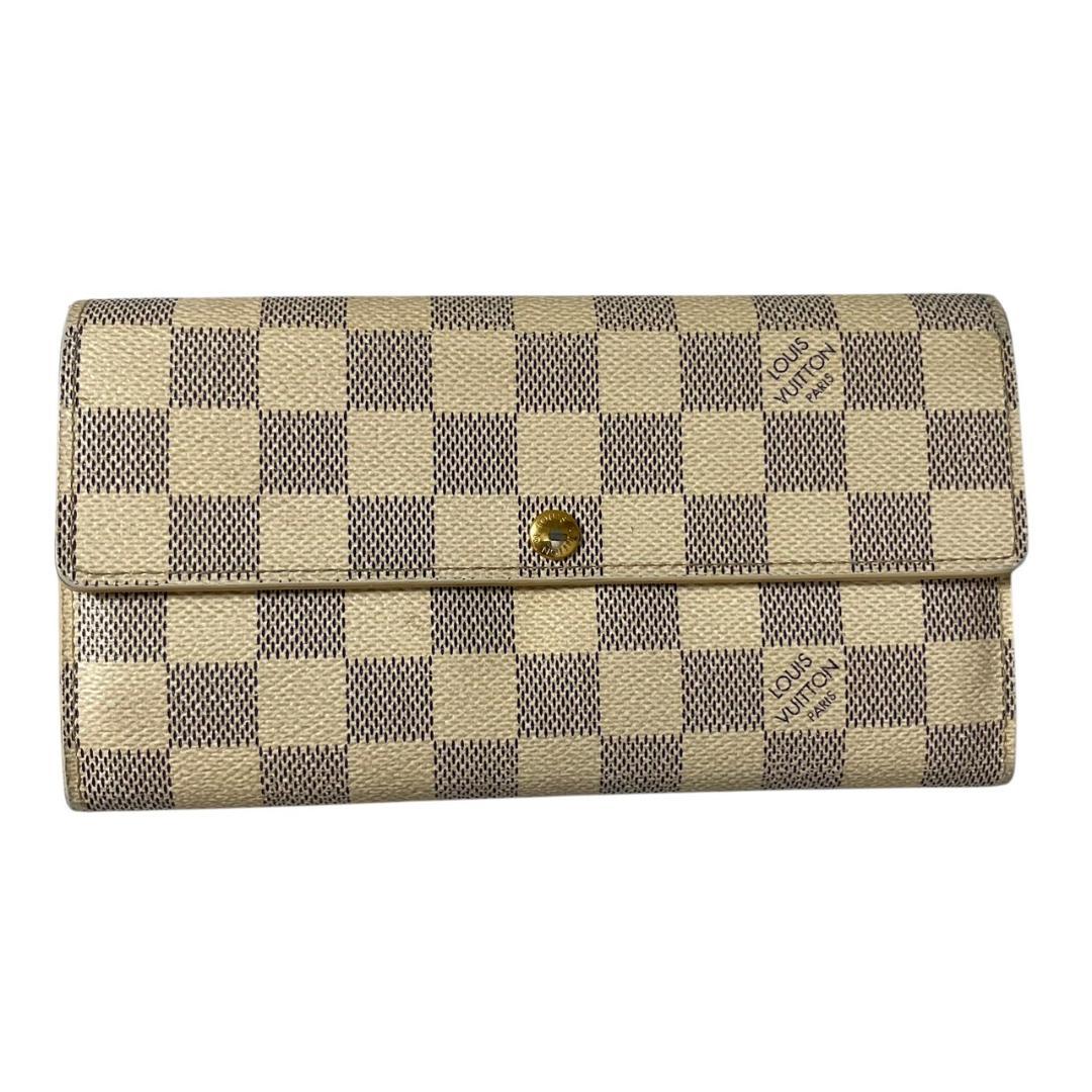 LOUIS VUITTON ルイヴィトン ポルトフォイユ サラ ダミエ アズール