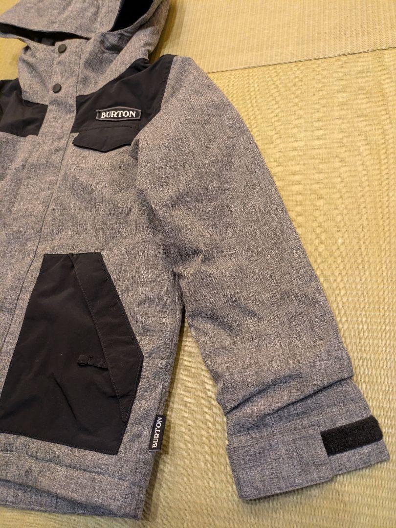 BURTON 子供用スノーボードウェア グレー/ブラック