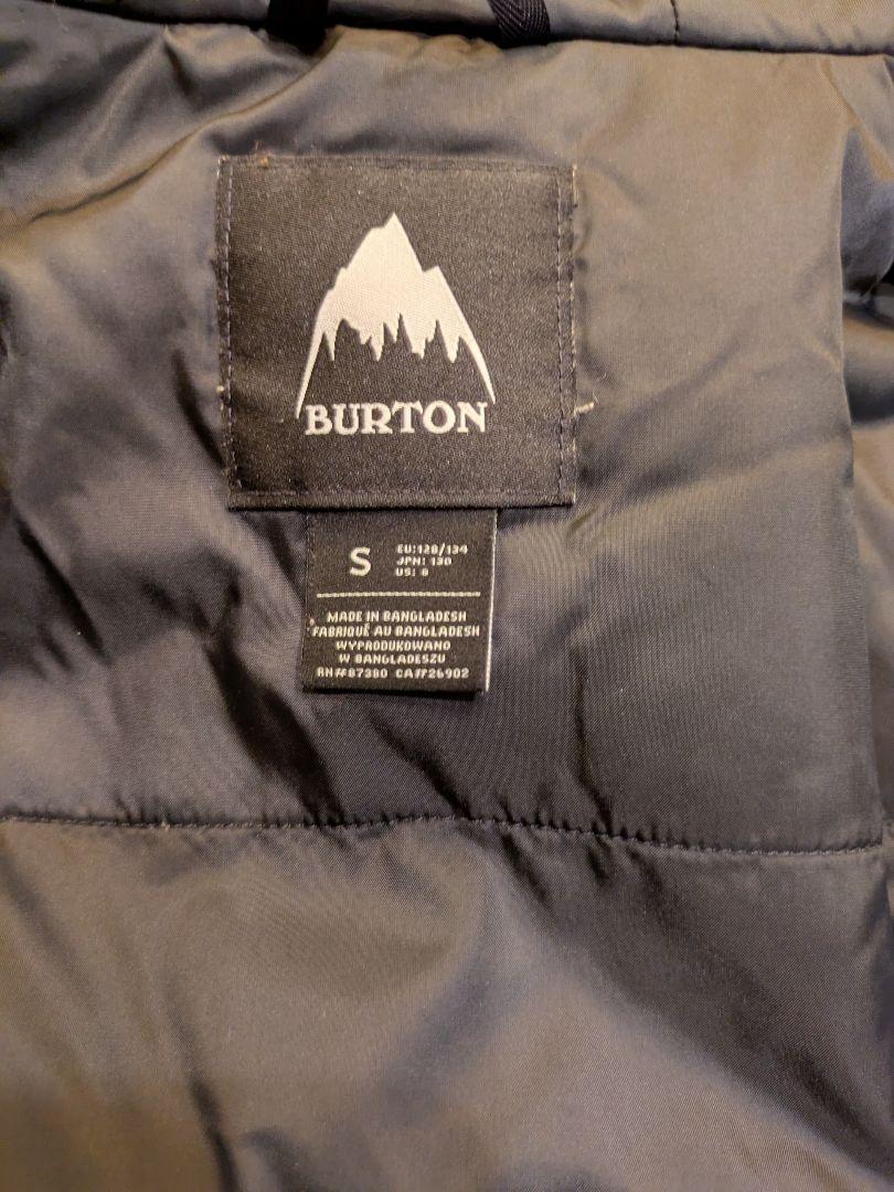 BURTON 子供用スノーボードウェア グレー/ブラック