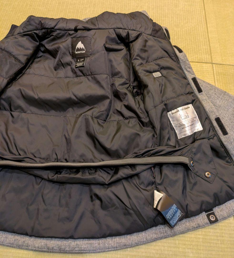 BURTON 子供用スノーボードウェア グレー/ブラック
