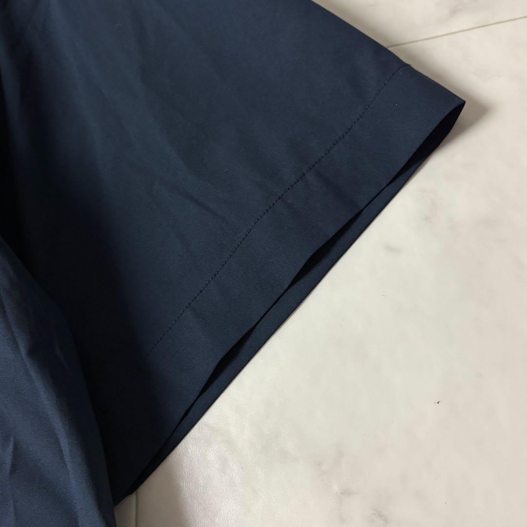 muta MARINE バンドカラー シャツワンピース 半袖 ロゴ刺繍 サイズ0
