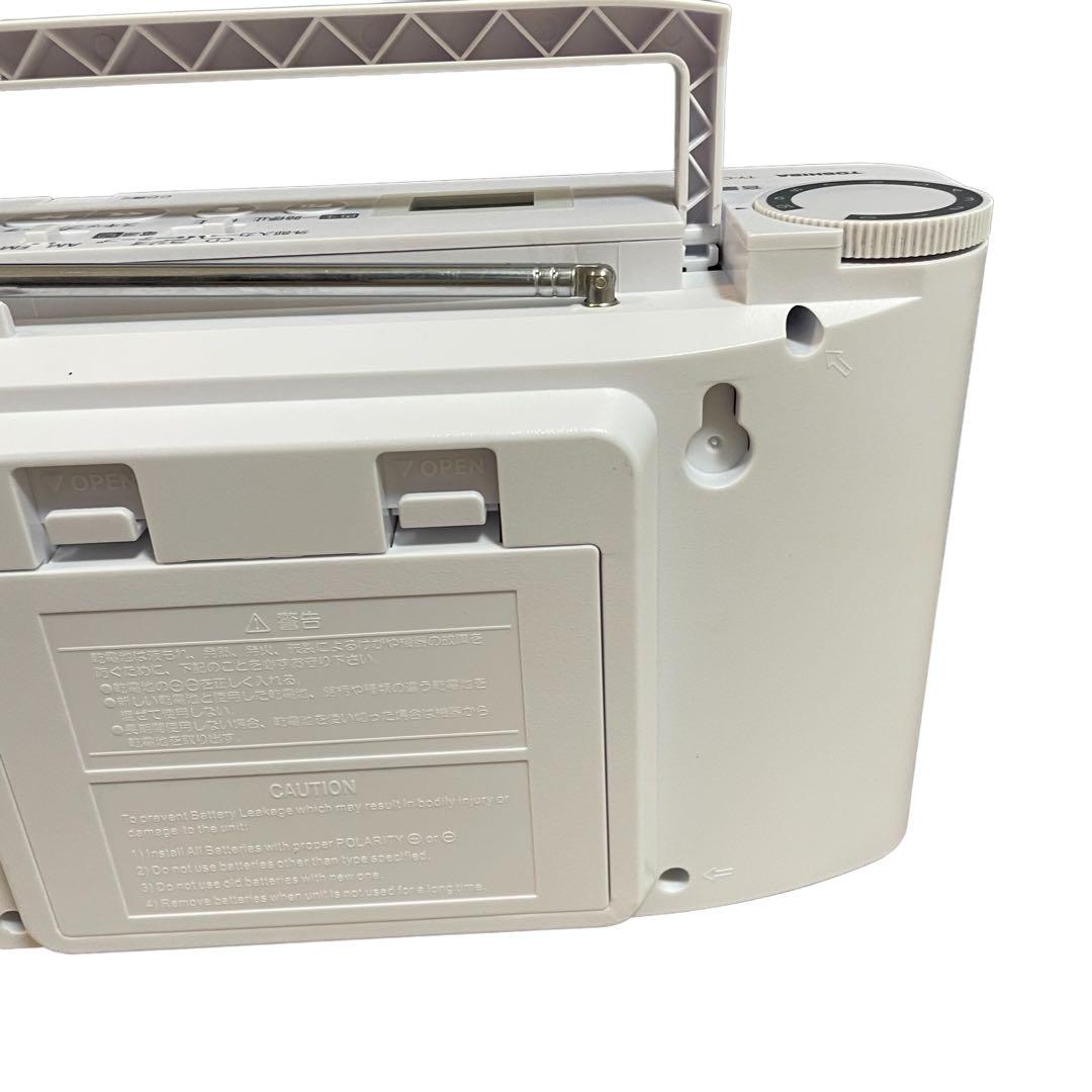 【美品】TOSHIBA TY-CDV1(W) CDラジカセ ホワイト 東芝