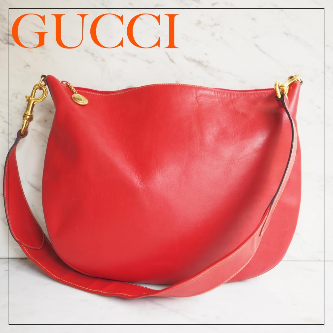 オールドグッチ GUCCI 舟形 ショルダーバッグ