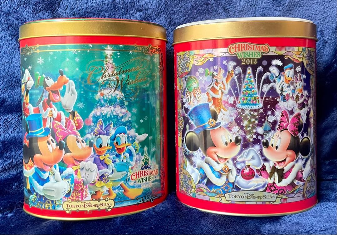 ディズニー お菓子缶 クリスマス限定デザイン