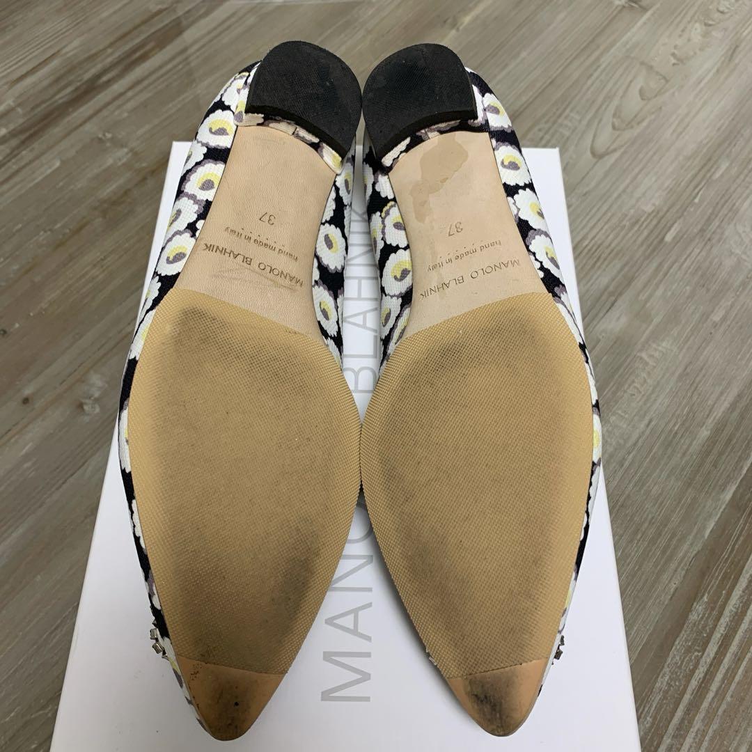 マノロブラニク ハンギシ フラットパンプス 37 used美品 画像4