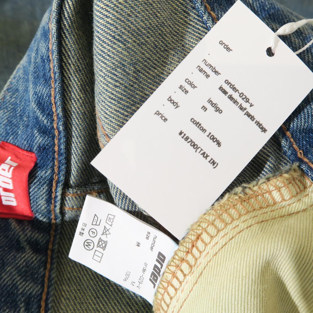 パンツ M order LOOSE DENIM HALF PANTS VINTAGE