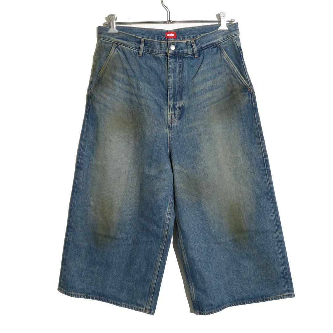 パンツ M order LOOSE DENIM HALF PANTS VINTAGE