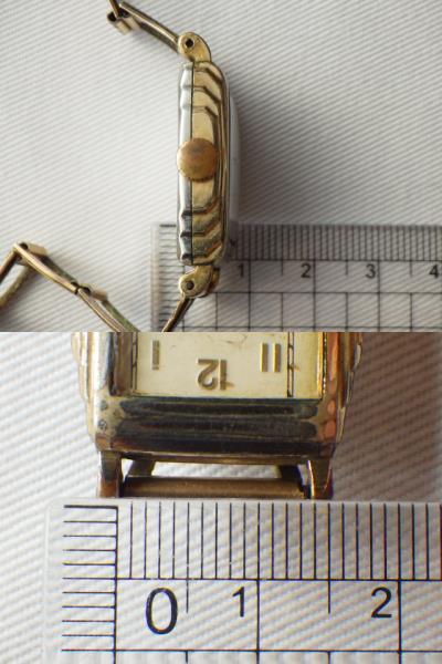 1940's～ SCHAFER スイス製 アンティーク手巻腕時計 12金張バンド