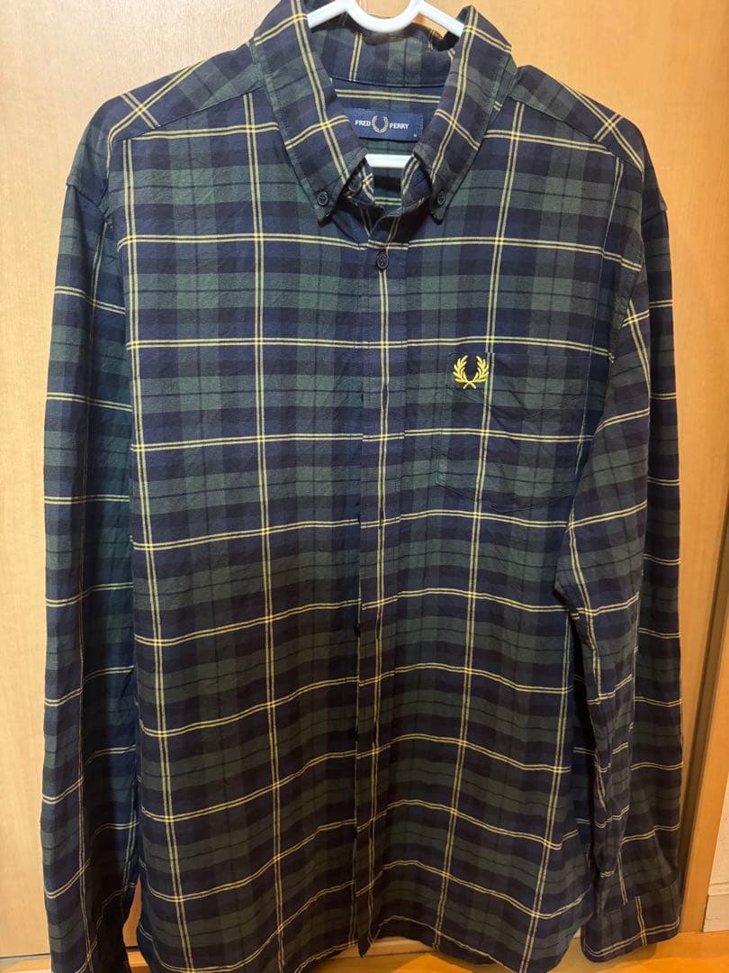 Fred Perry チェック柄 長袖シャツM・Fred Perry