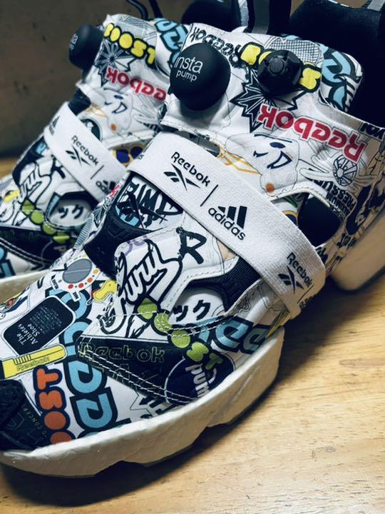 27.5cm本物※超美品!箱付【Reebok×adidas】インスタポンプフューリー ...