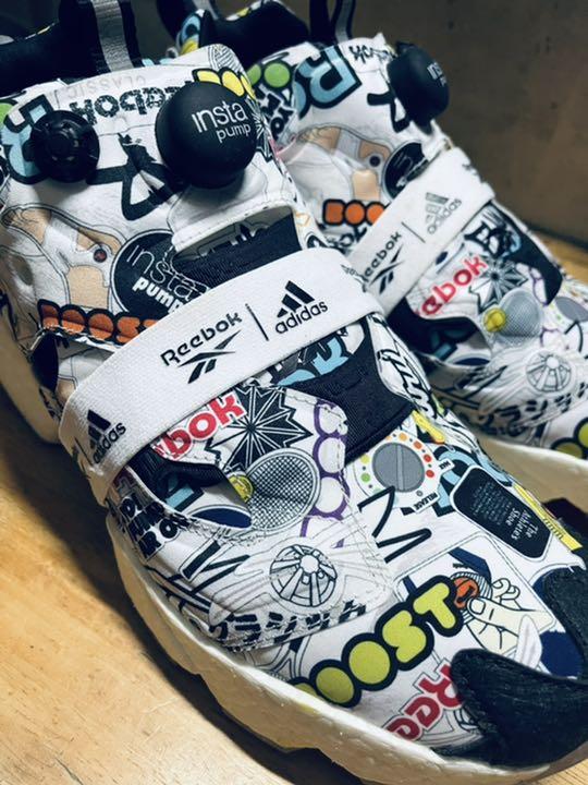 27.5cm本物※超美品!箱付【Reebok×adidas】インスタポンプフューリー ...