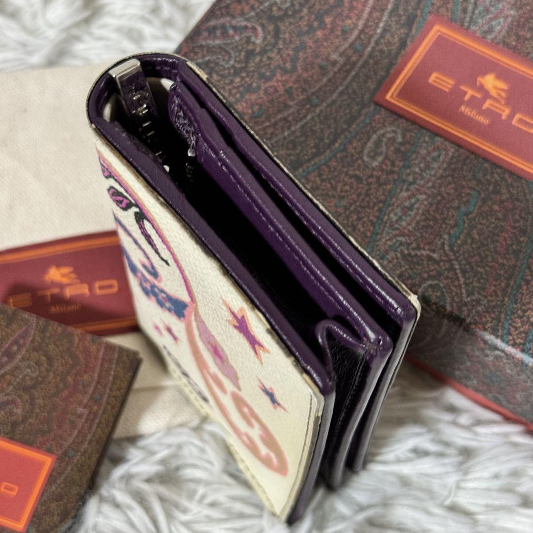 新品未使用✨ETRO エトロ　ミニウォレット　二つ折り財布　折財布　鳥かご
