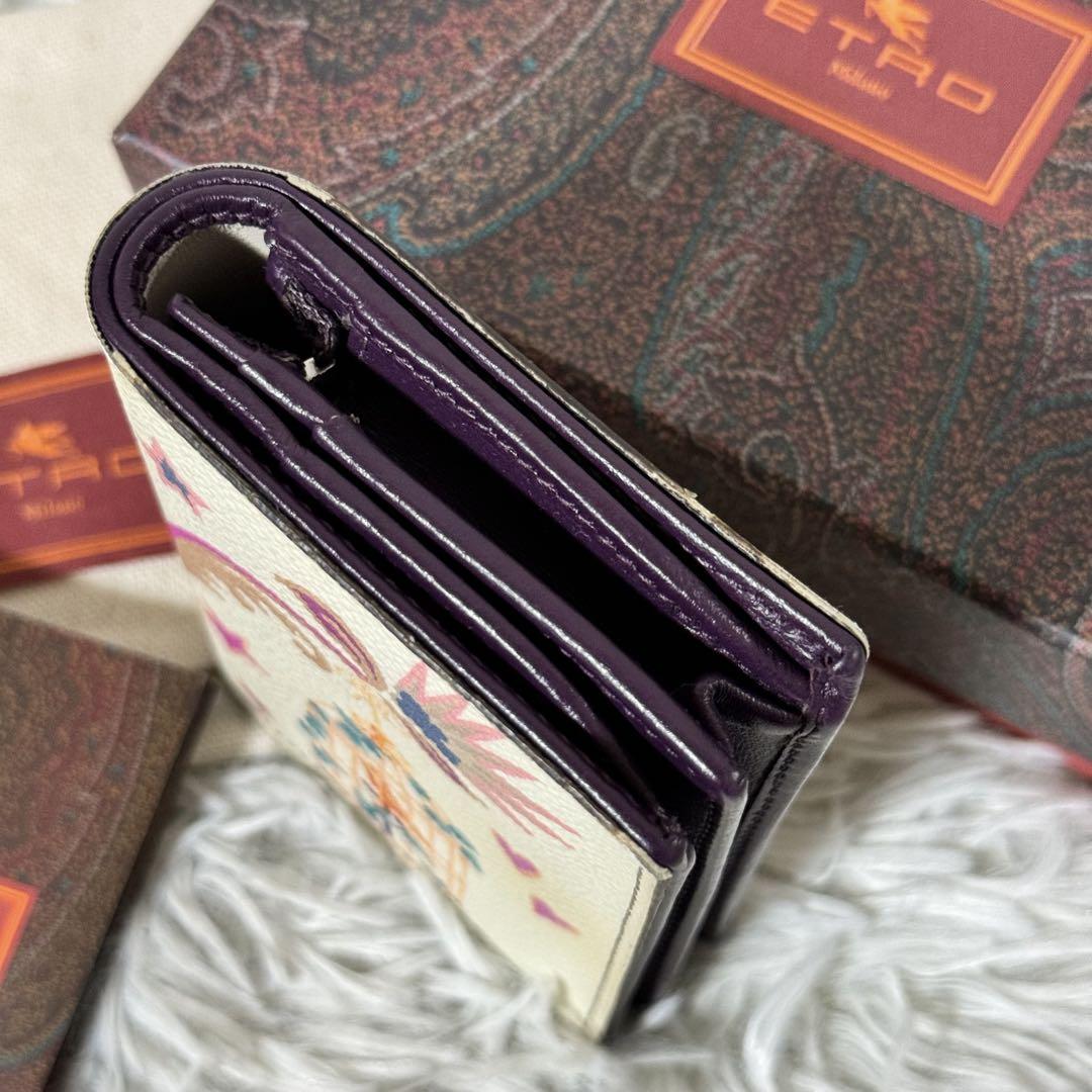 新品未使用✨ETRO エトロ　ミニウォレット　二つ折り財布　折財布　鳥かご