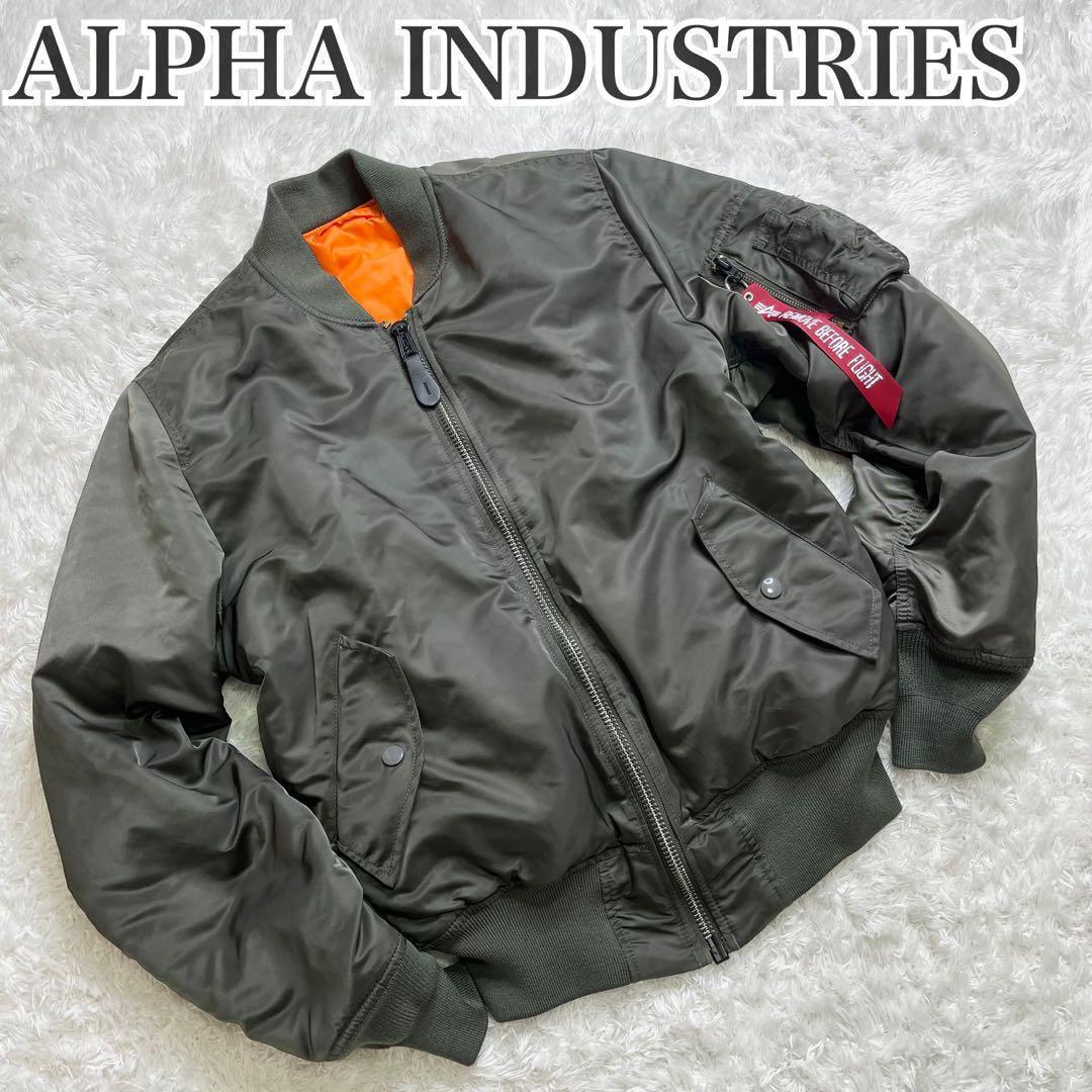 極美品 ALPHA アルファインダスドリーズ MA-1 フライトジャケット