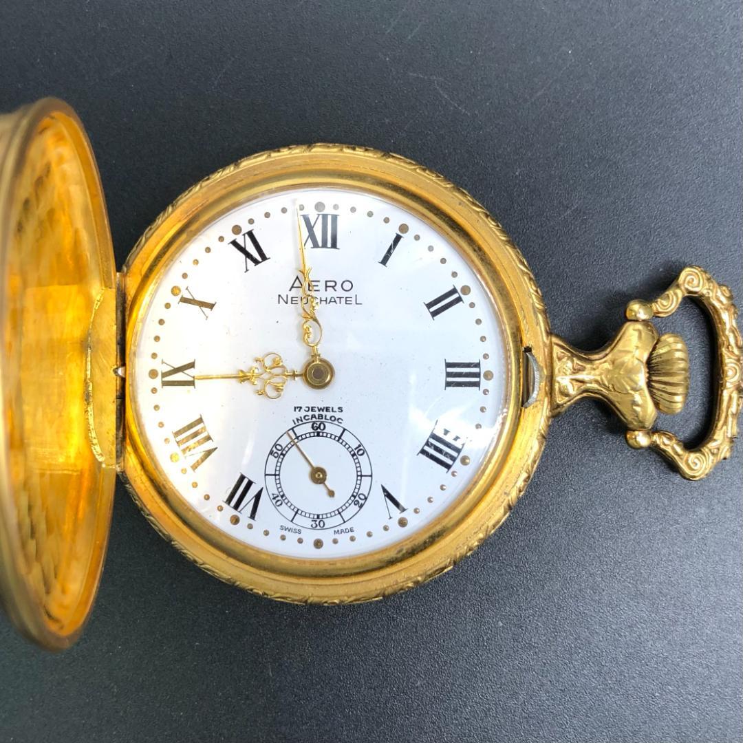 MAST-14332 アエロ ゴールドポケット17石 ウォッチ フルハンターAEROWATCH