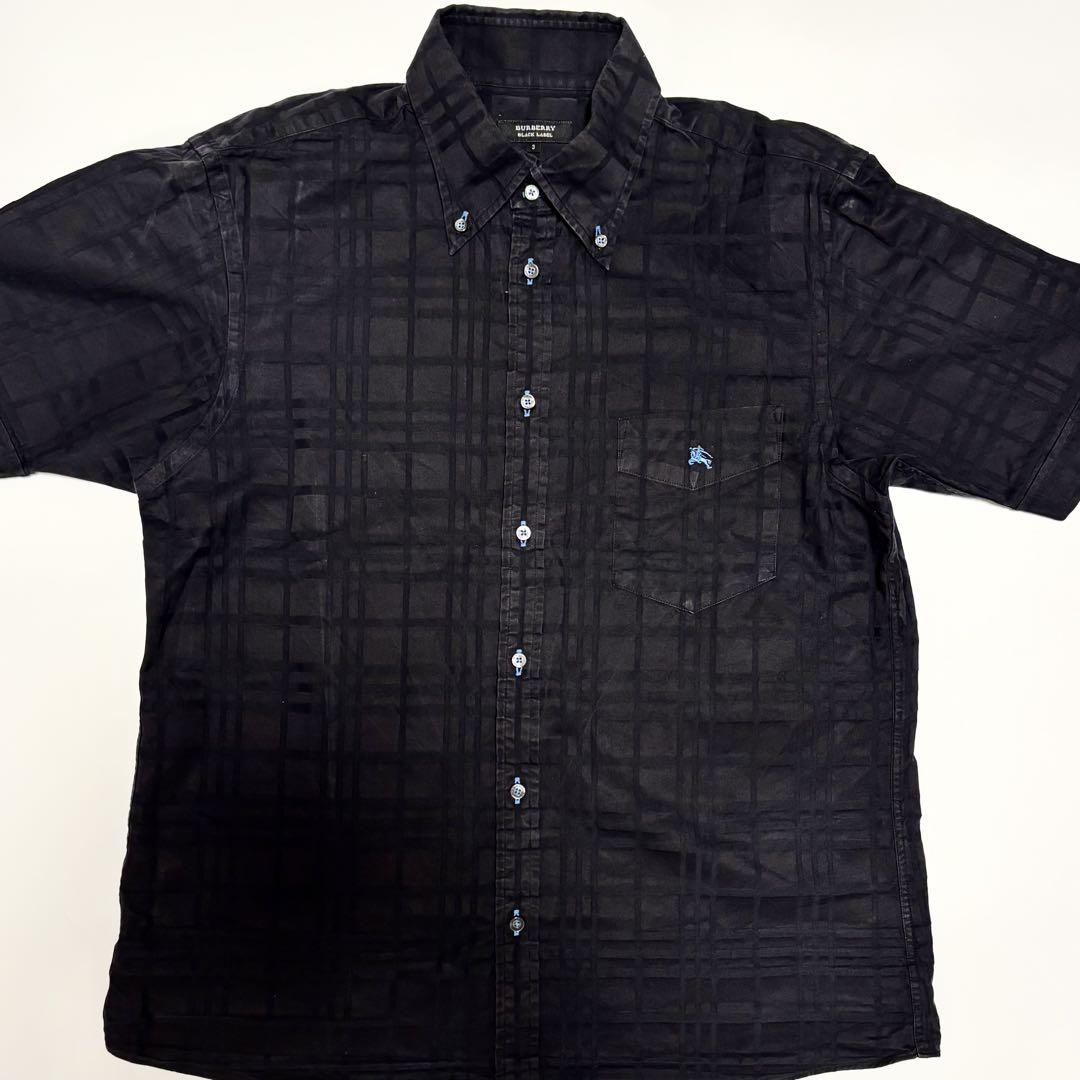 【BURBERRY BLACKLABEL】上品ネイビー半袖ニットサイズ38美品 BURBERRY BLACK LABEL 半袖ニット size3 0863 - メルカリ