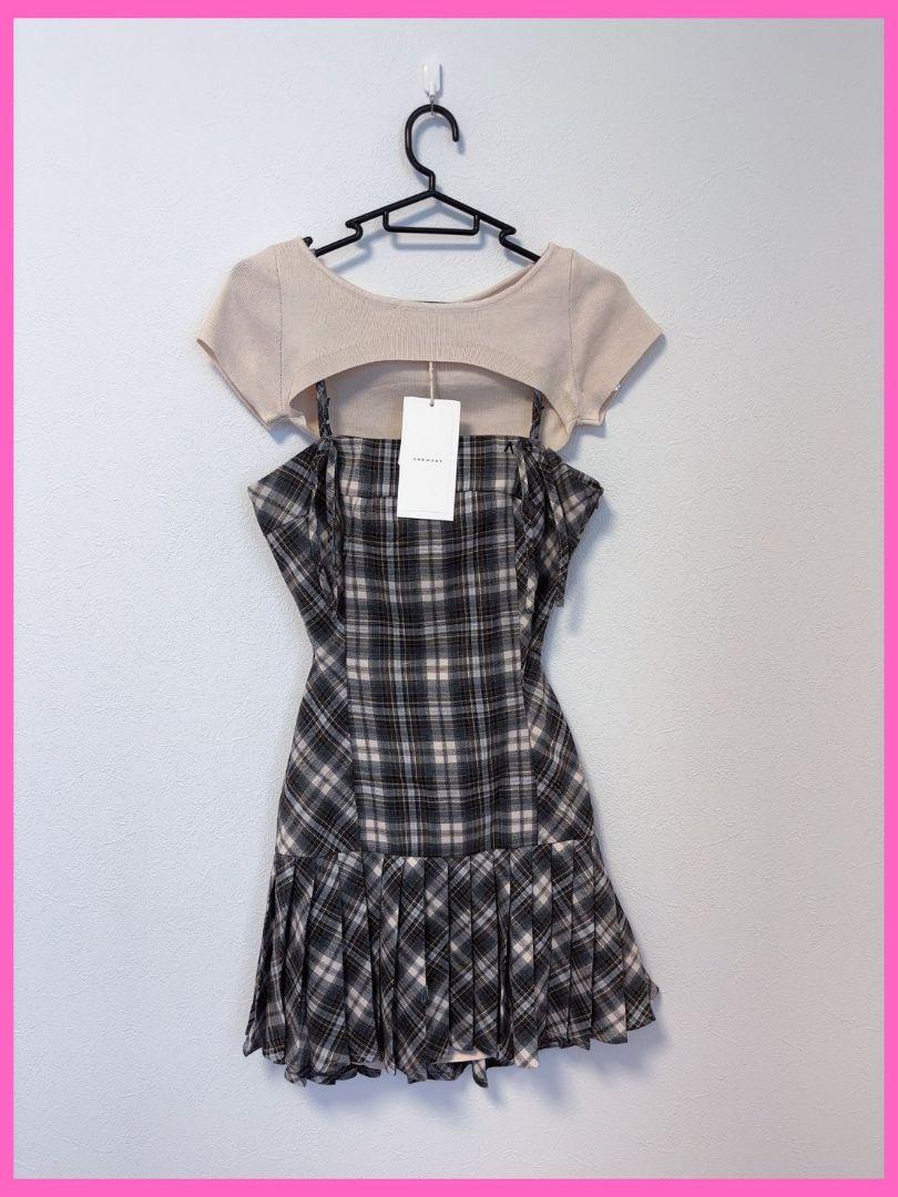 ♡ANDMARY アンドマリー Karen check mini dress♡ - メルカリ