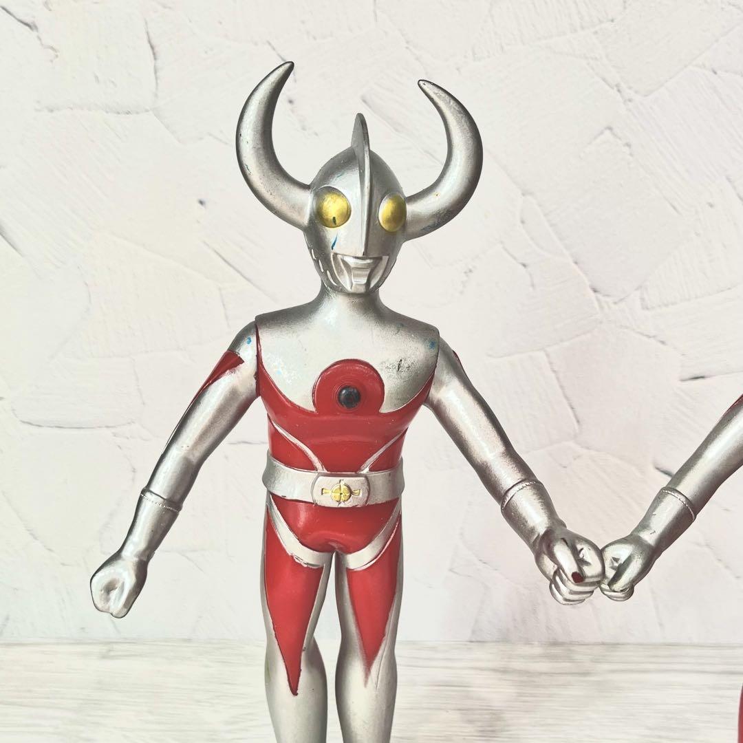昭和レトロキングザウルスウルトラの父ウルトラの母セット当時物★レトロソフビ