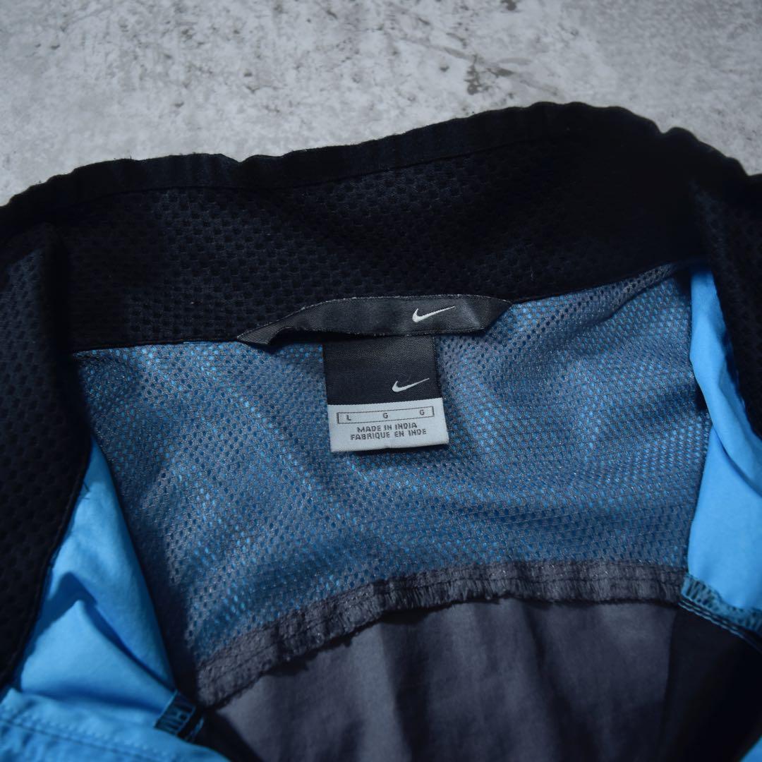 【好配色】00s NIKE ハーフジップナイロンジャケット アノラック ギミック