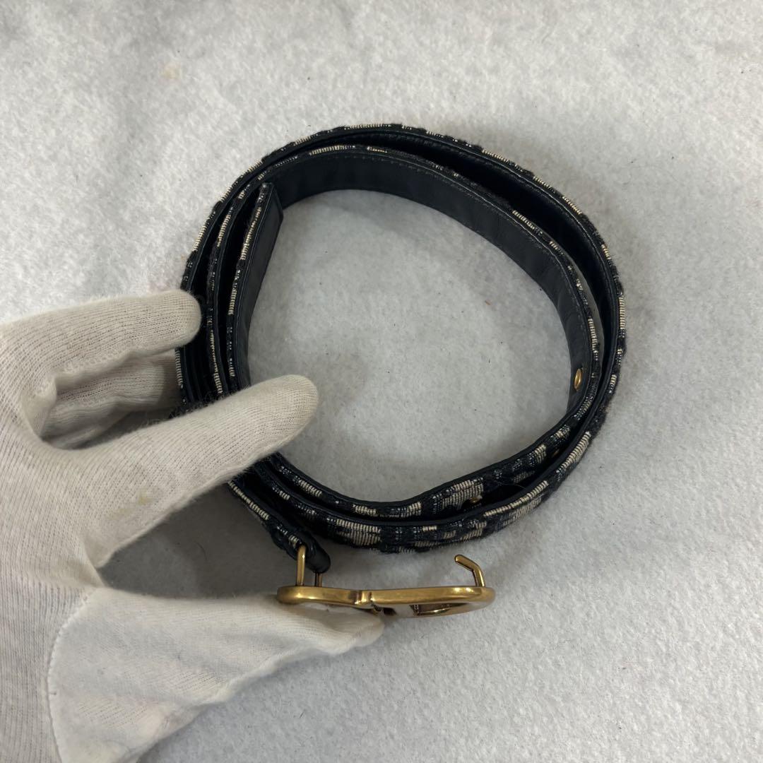 ［美品］DIOR　サドル　SADDLE オブリーク　20mm ベルト　ジャガード