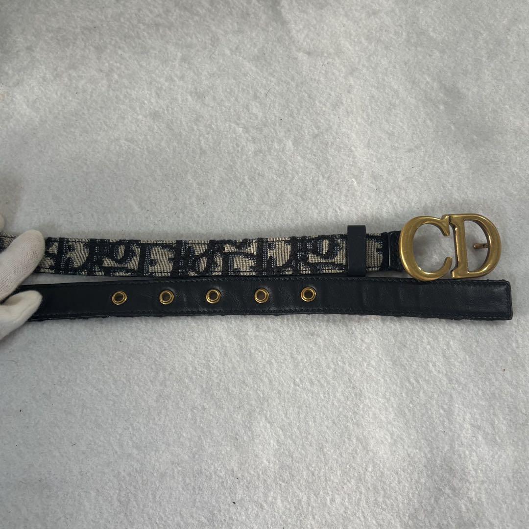 ［美品］DIOR　サドル　SADDLE オブリーク　20mm ベルト　ジャガード