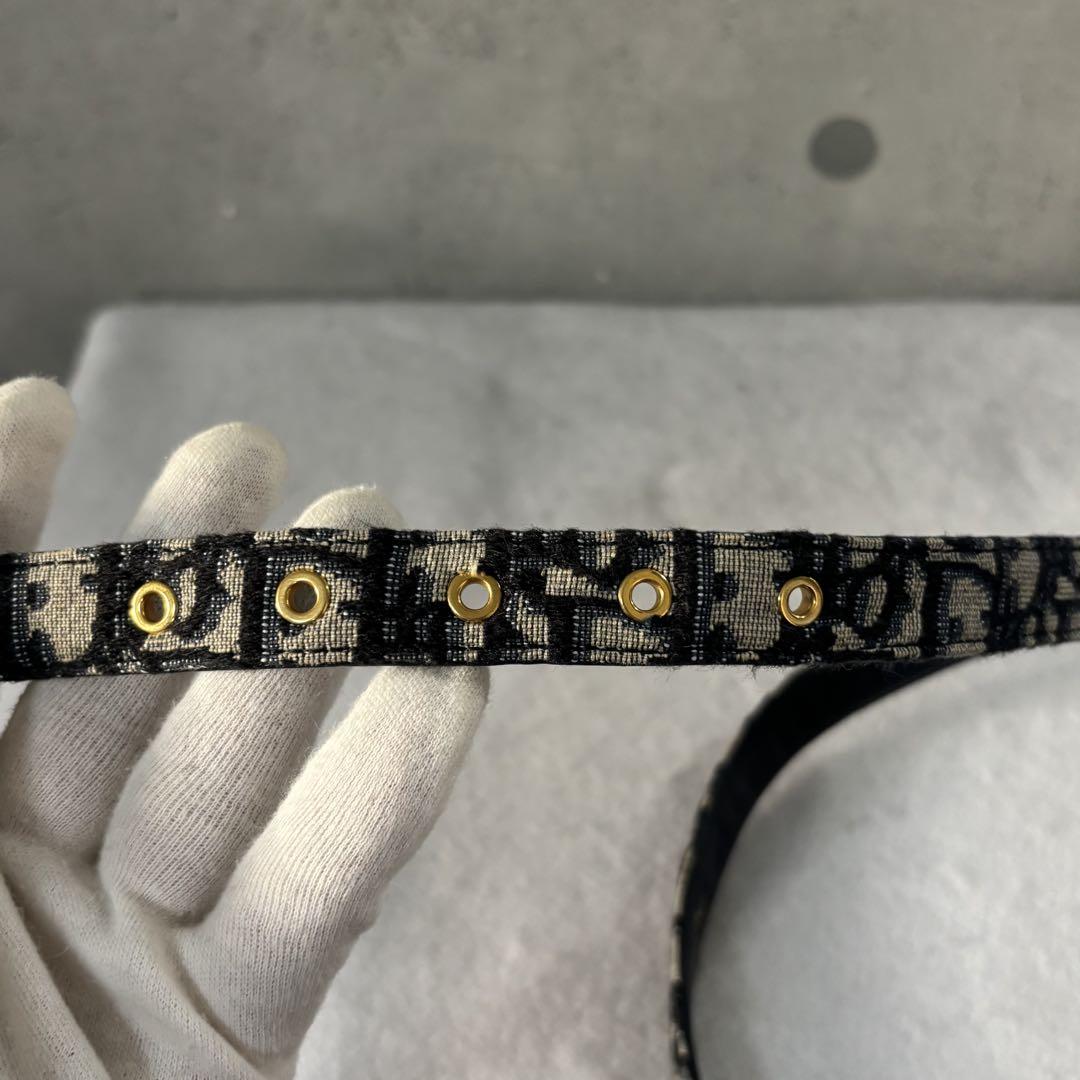 ［美品］DIOR　サドル　SADDLE オブリーク　20mm ベルト　ジャガード