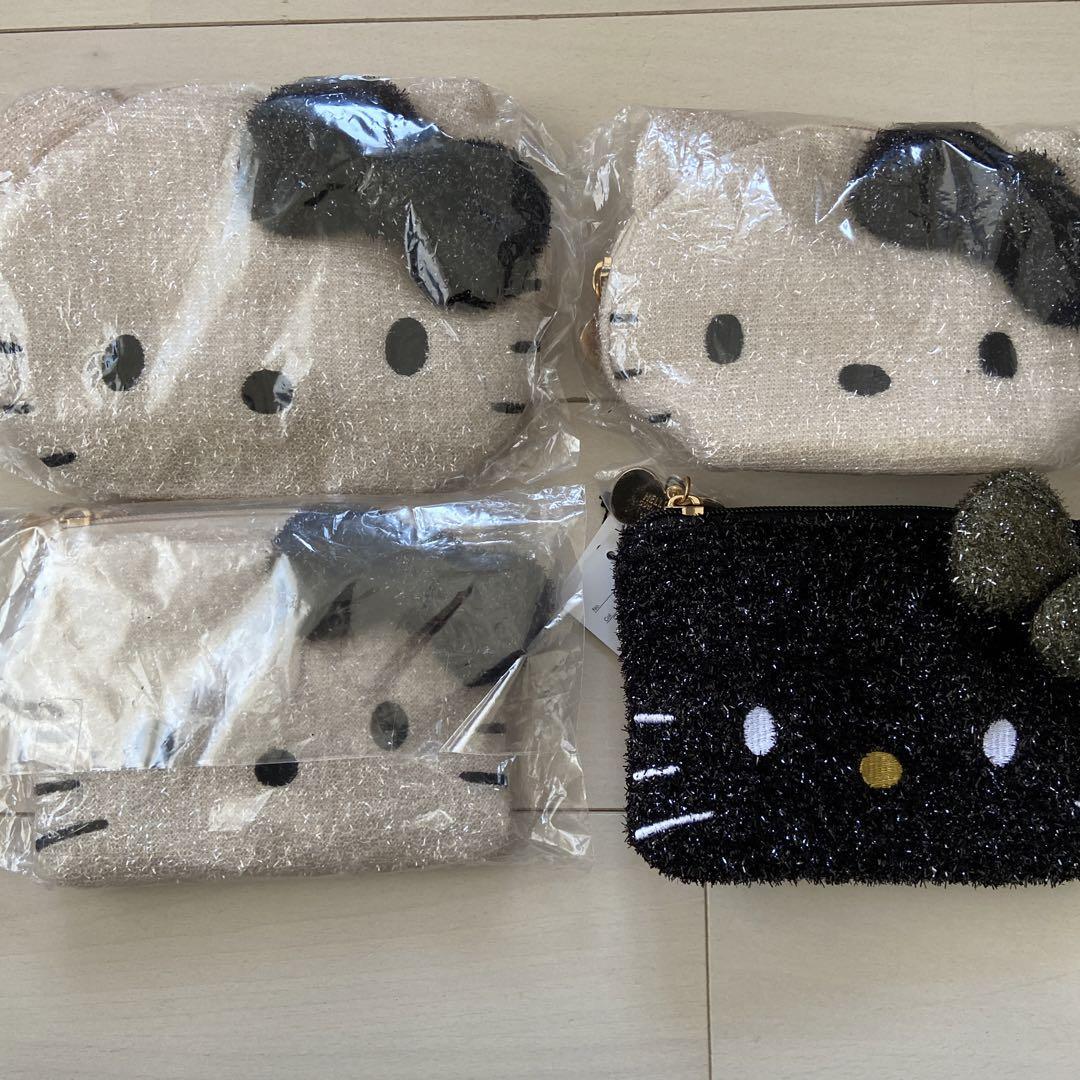 Mia様専用　3点セット　オペークドットクリップ　ハローキティ　バッグ　ポーチ