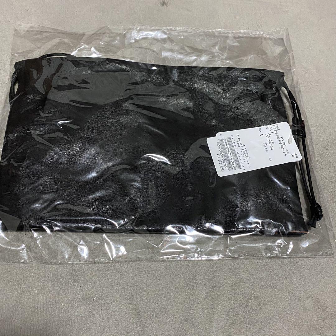 plage レザーバッグ　lesTendreleatherclutch ブラック plage レザーバッグ lesTendreleatherclutch ブラック - メルカリ