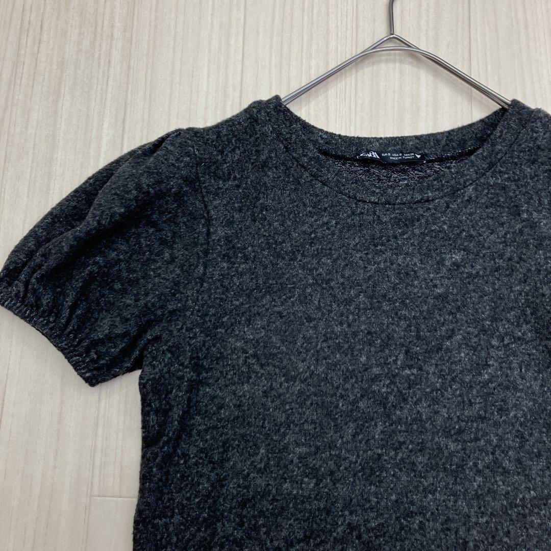 新品☆ZARA ザラ パフスリーブセーター S ◇ ZARA ザラ パフスリーブ 半袖 ニット セーター S - メルカリ