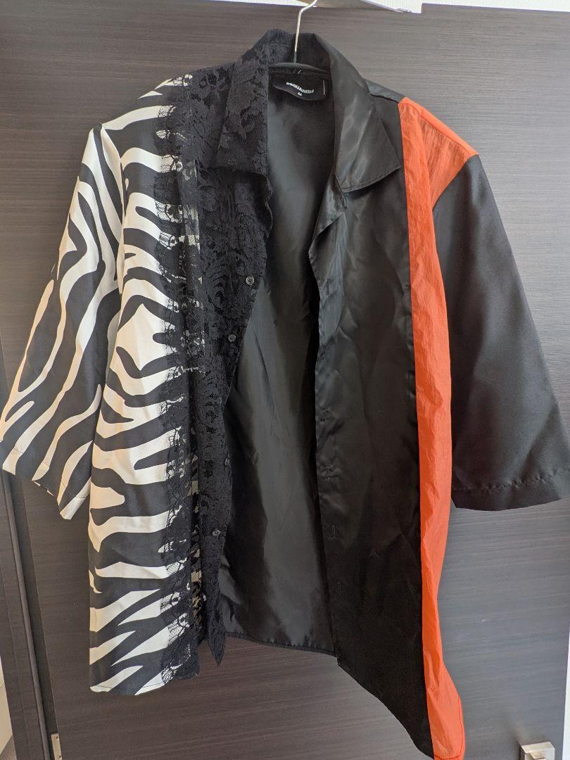 定価12万円以上 美品 DSQUARED2 半袖シャツ　レース　ゼブラ