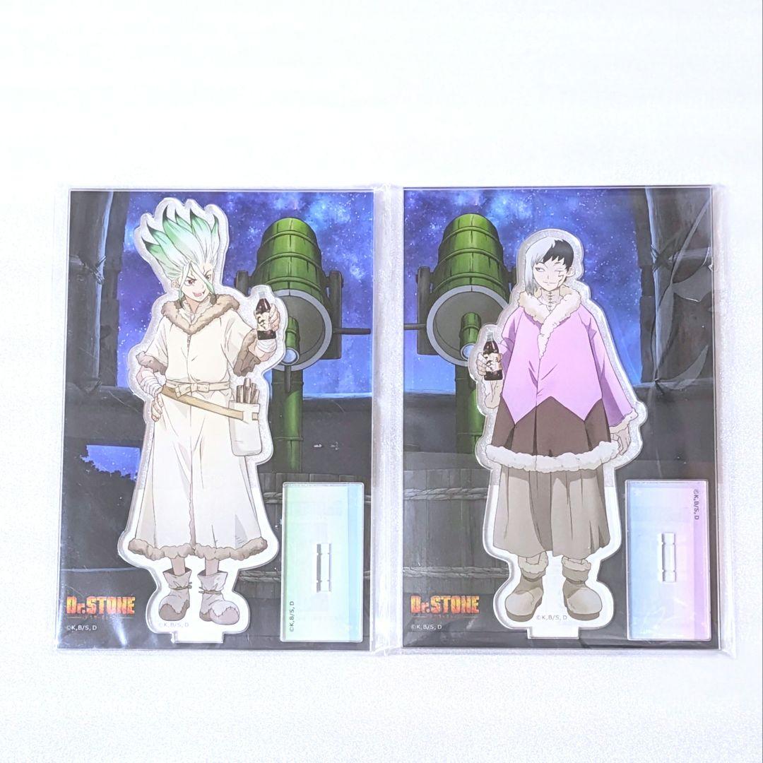 Dr.STONE アクリルスタンド 石神千空 あさぎりゲン カーテン魂 展望台 Dr.STONE 石神千空 あさぎりゲン アクリルスタンド カーテン魂