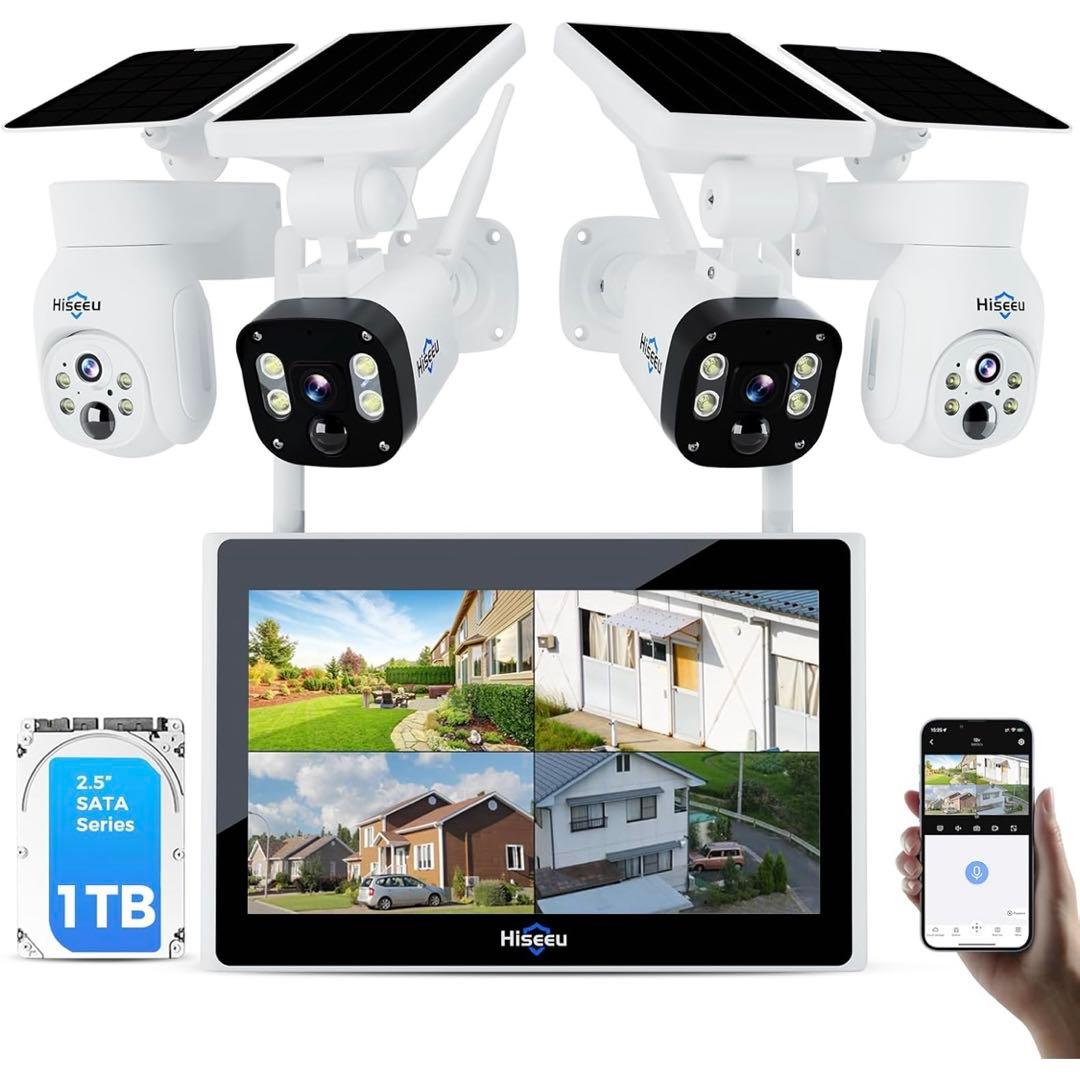 防犯カメラ 2つドーム型 2つ 型新品、♥