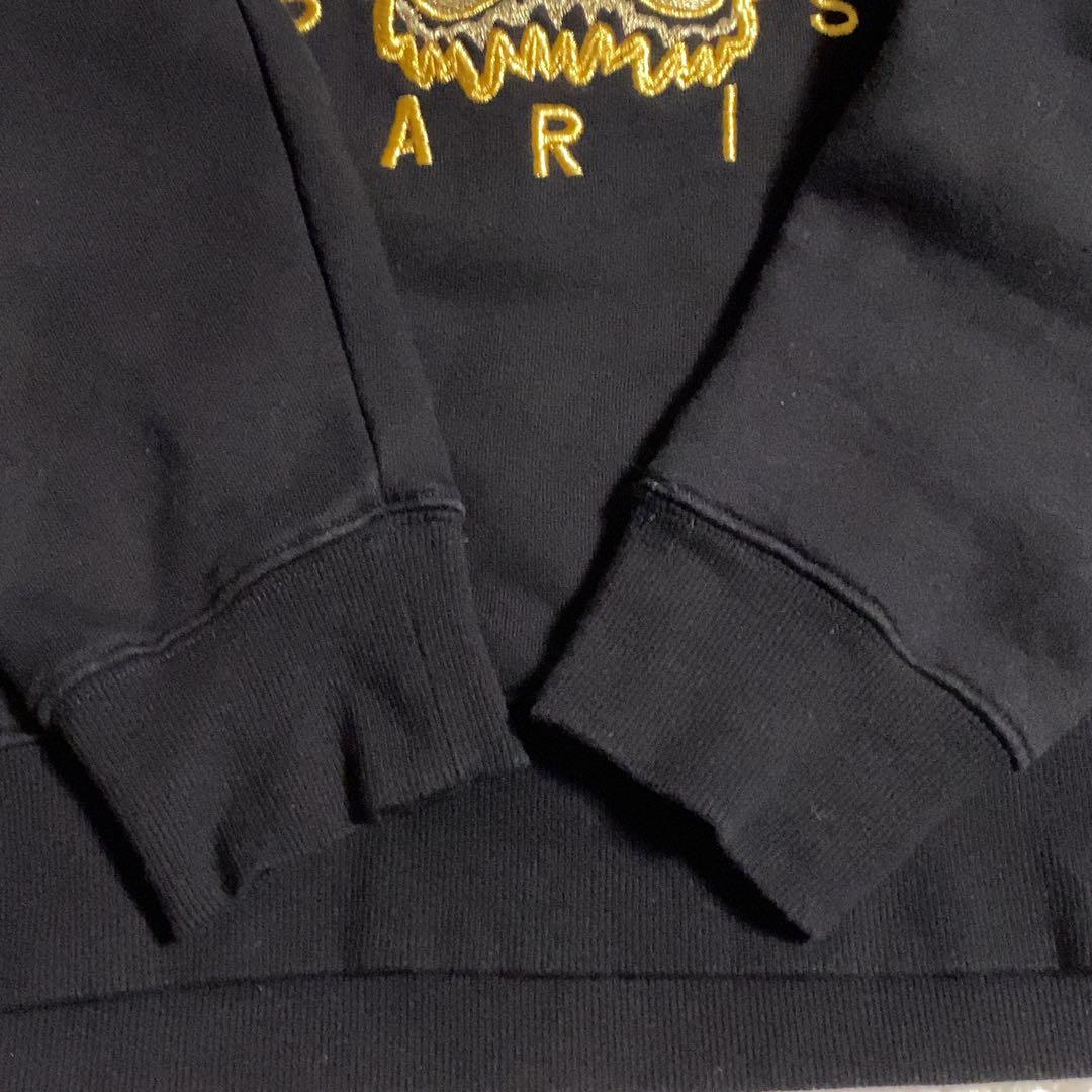 少 KENZO スウェット トラ刺繍 ゴールド ビッグサイズ L GINKGOPHARMACY_COM