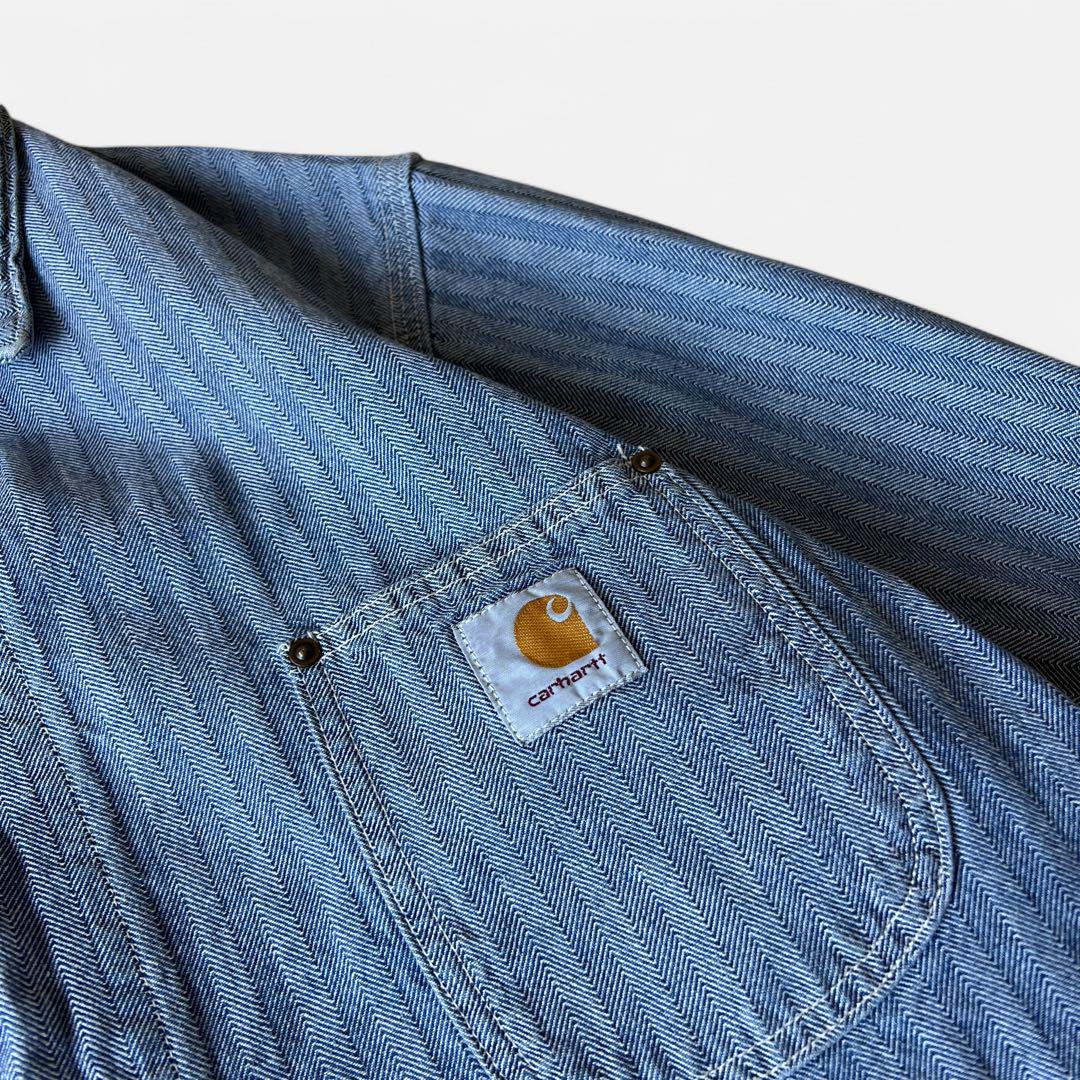 国内外の人気 1994 Carhartt Chore Coat CU1011 Hickory - メルカリ ジャケット・アウター