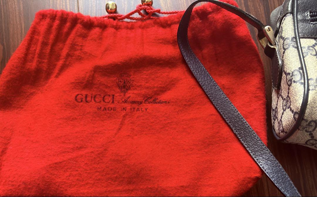 オールドGUCCI GGパターンショルダーバッグ