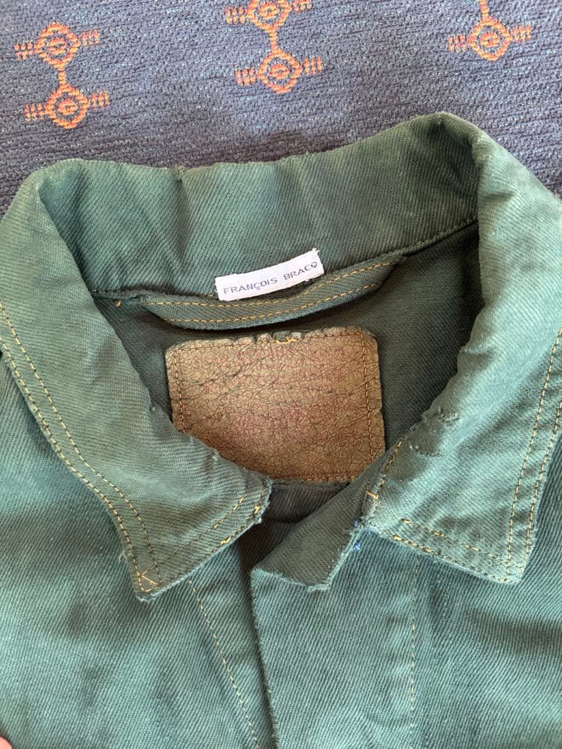 ダークグリーン デニムジャケット