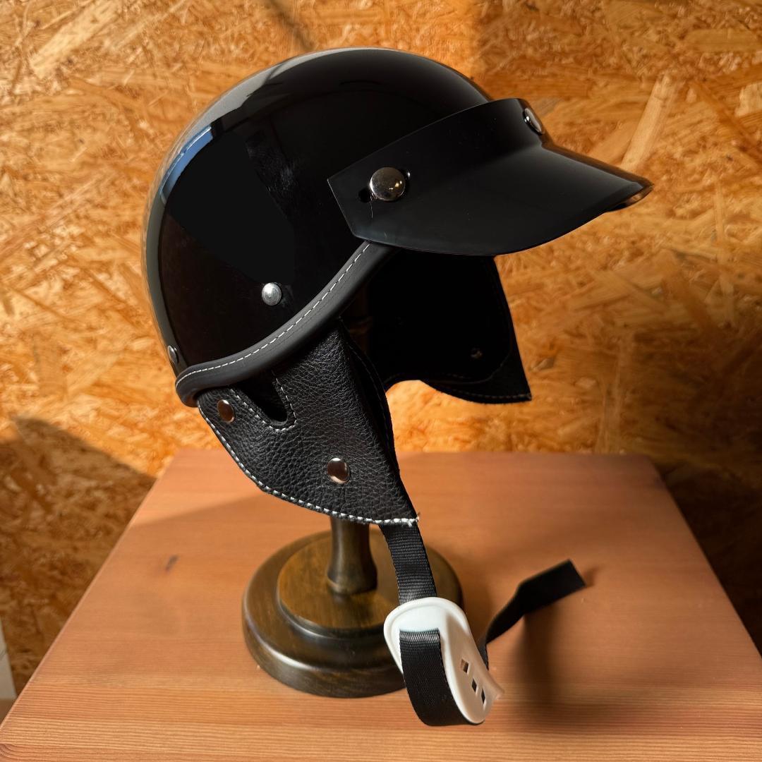ハーフヘルメット　ショーティー　ツヤなし黒　検 Bell Buco TT&co 人気TOP ハーフヘルメット ショーティー BELL TT＆Co Buco 検