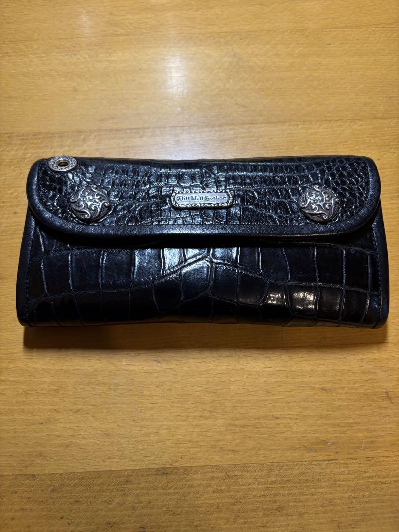 (nero)激レア美品ビルウォールレザー　クロコウォレット