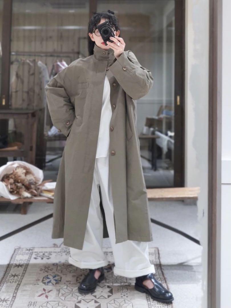 新着 standard journal luxe スタンドコート グログランワッシャー ジャケット・アウター