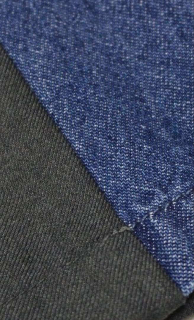 デニム切替スラックスM