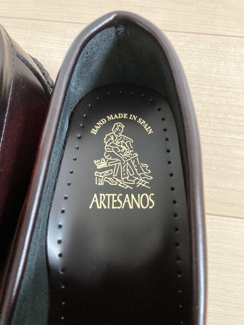 ももさん専用◆ARTESANOS ガラスレザーローファー39
