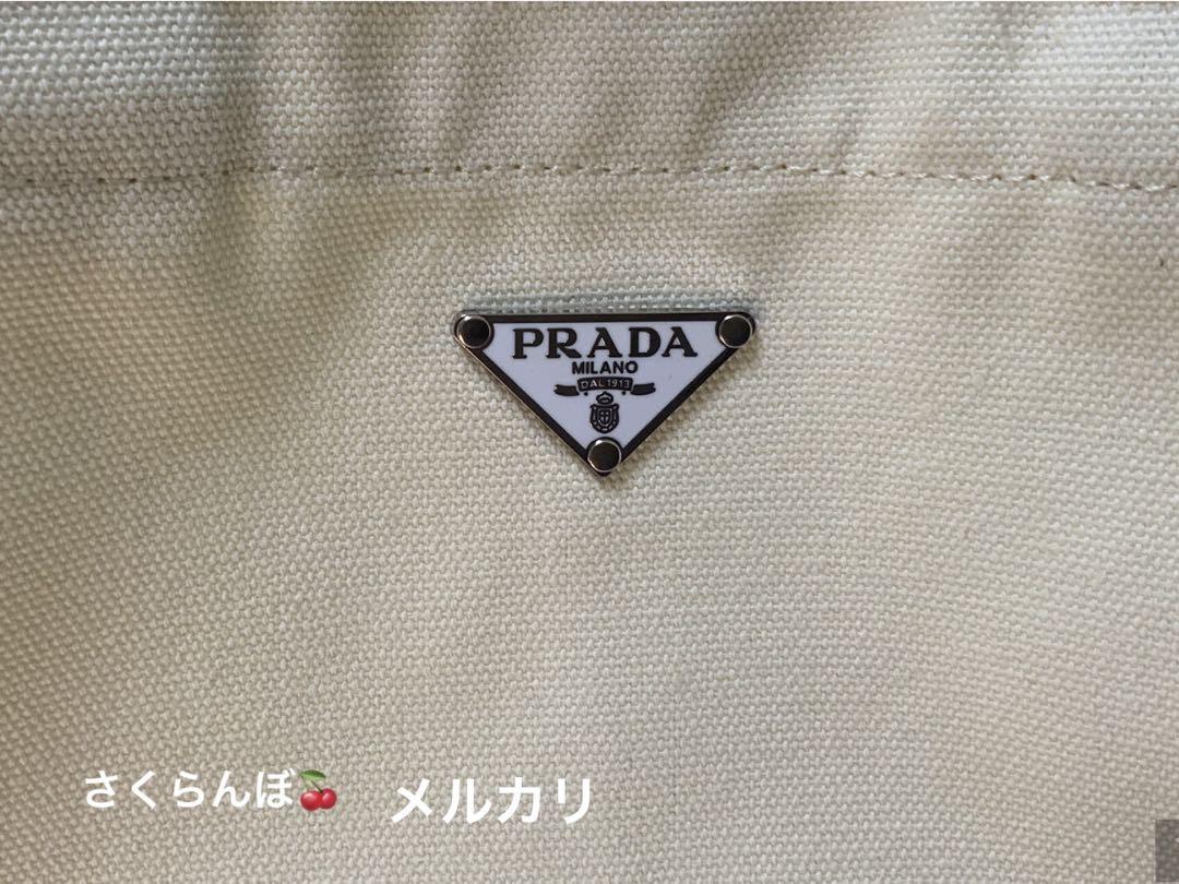 プラダノベルティ 最新ロゴプレート付き//トートバッグー