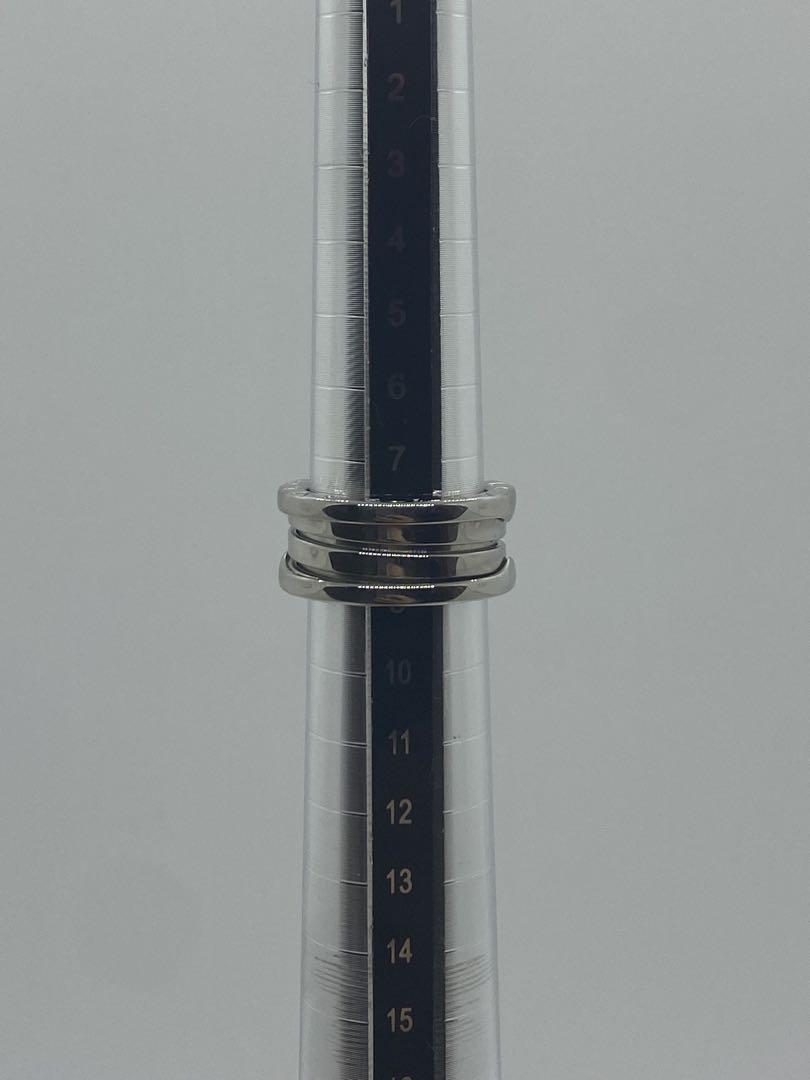 【極美品】ブルガリ ビーゼロワン 3バンド リング K18WG 8.4g