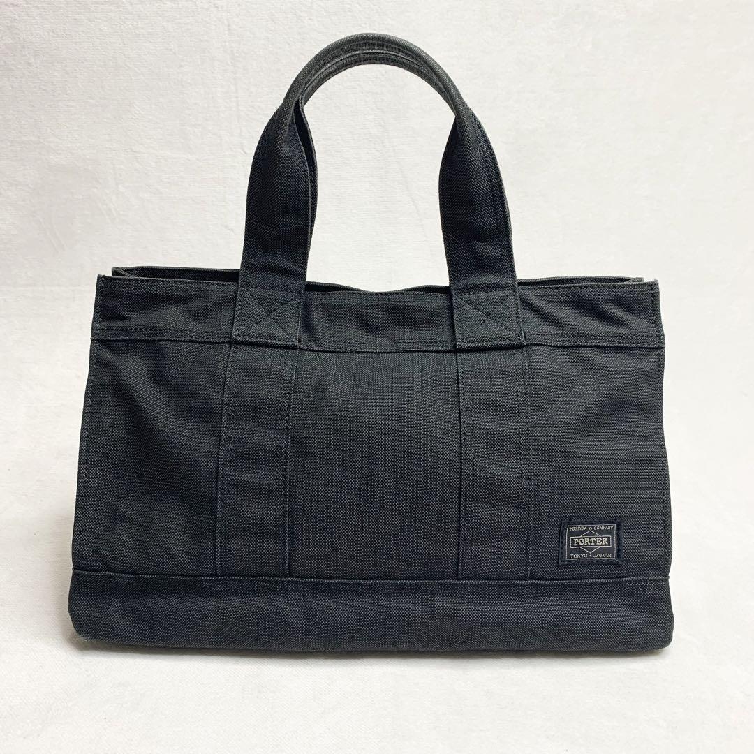 PORTER ポーター スモーキー トートバッグ S マザーズバッグ デニム 黒
