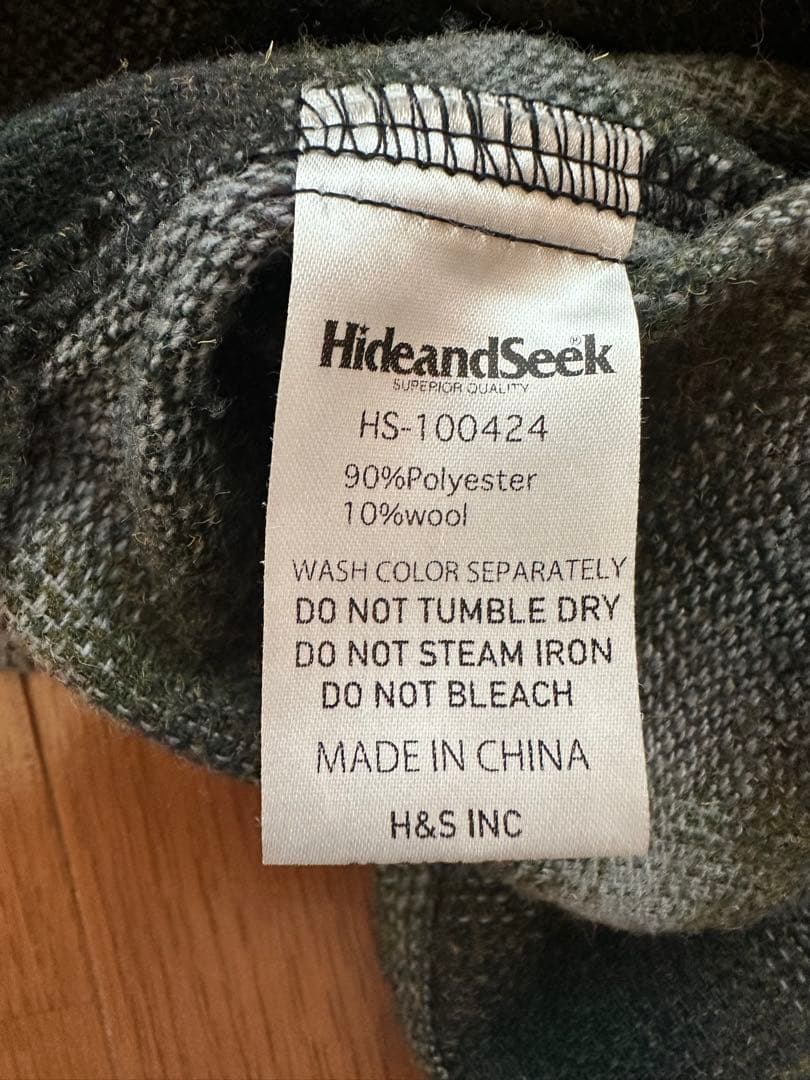 HIDEANDSEEK ハイドアンドシークフランネルシャツ Mサイズキムタク着用 HIDEANDSEEK ハイドアンドシークフランネルシャツ Mサイズキムタク着用