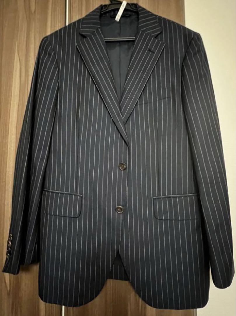 ゼニア ミツミネ A5 スーツ M ネイビー ストライプ　Zegna トロピカル
